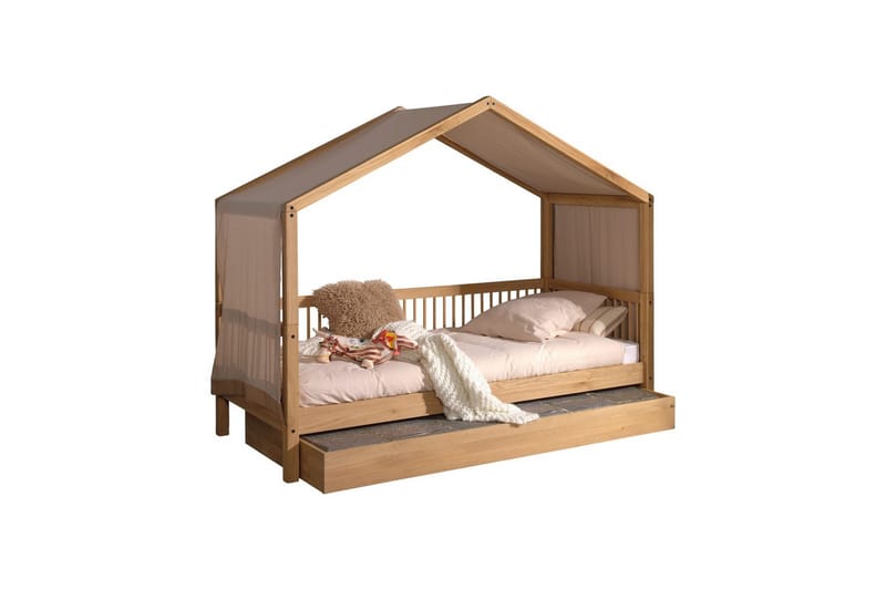 Hussäng med låda textilset Forrest Ek - Ek - Barn & bebis - Barnmöbler - Barnsäng & juniorsäng - Hussäng