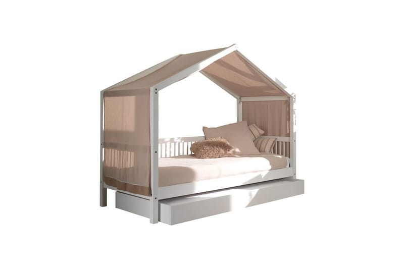 Hussäng med låda textilset Forrest Vit - Vit - Barn & bebis - Barnmöbler - Barnsäng & juniorsäng - Hussäng