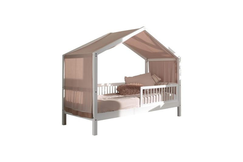 Hussäng med säkerhetsräcke textilset Forrest Vit - Vit - Barn & bebis - Barnmöbler - Barnsäng & juniorsäng - Hussäng