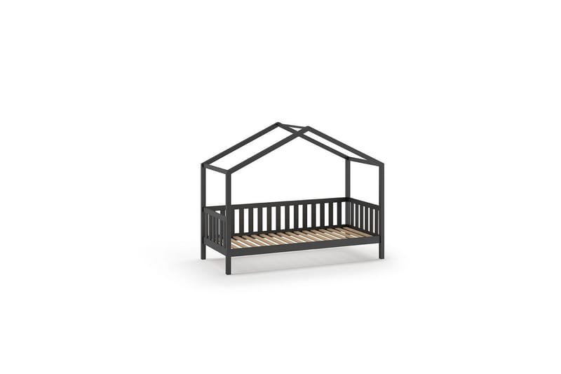 Hussäng med staket Dallas 90x200 cm Antracit - Antracit - Barn & bebis - Barnmöbler - Barnsäng & juniorsäng