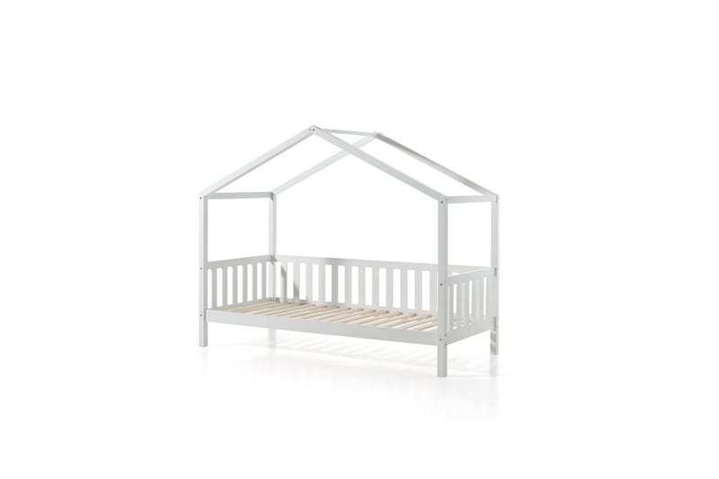 Hussäng med staket Dallas 90x200 cm Vit - Vit - Barn & bebis - Barnmöbler - Barnsäng & juniorsäng