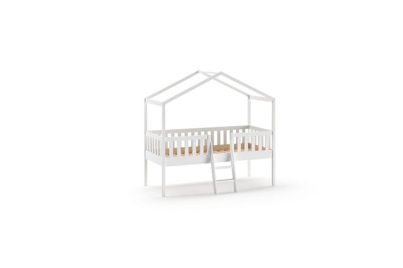 Hussäng med stege Dallas 90x200 cm Vit - Barn & bebis - Barnmöbler - Barnsäng & juniorsäng
