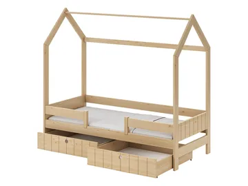 Kagetaka Sängram Hussäng 90x200 cm med förvaring - Vit - Barn & bebis - Barnmöbler - Barnsäng & juniorsäng - Hussäng