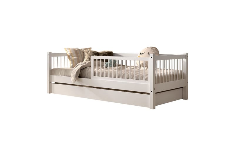 Koj säng med låda och säkerhetsräcke Forrest Bok - Bok - Barn & bebis - Barnmöbler - Barnsäng & juniorsäng