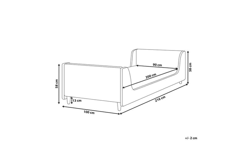 Barnsäng Laye - Rosa, ljust trä - Barn & bebis - Barnmöbler - Barnsäng & juniorsäng