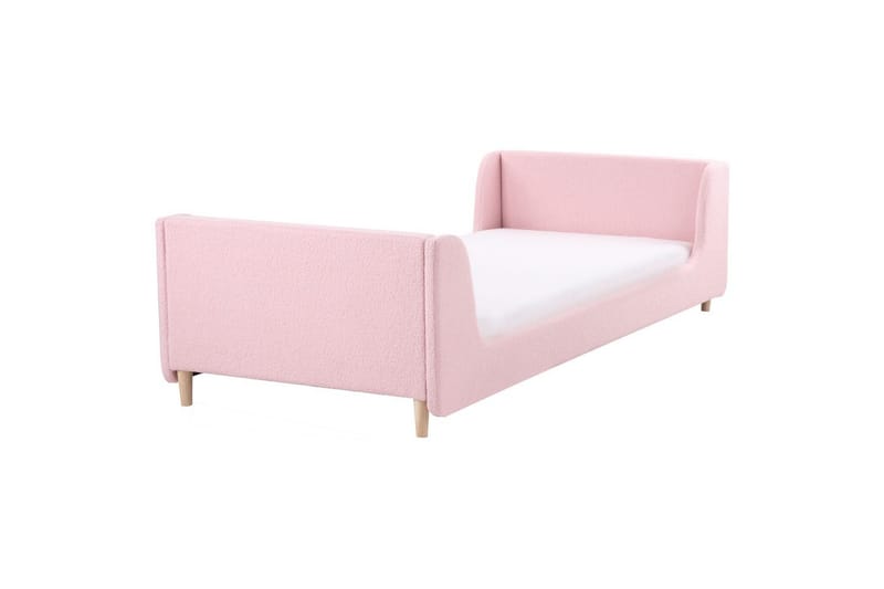 Barnsäng Laye - Rosa, ljust trä - Barn & bebis - Barnmöbler - Barnsäng & juniorsäng