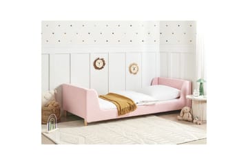 Barnsäng Laye - Rosa, ljust trä - Barn & bebis - Barnmöbler - Barnsäng & juniorsäng