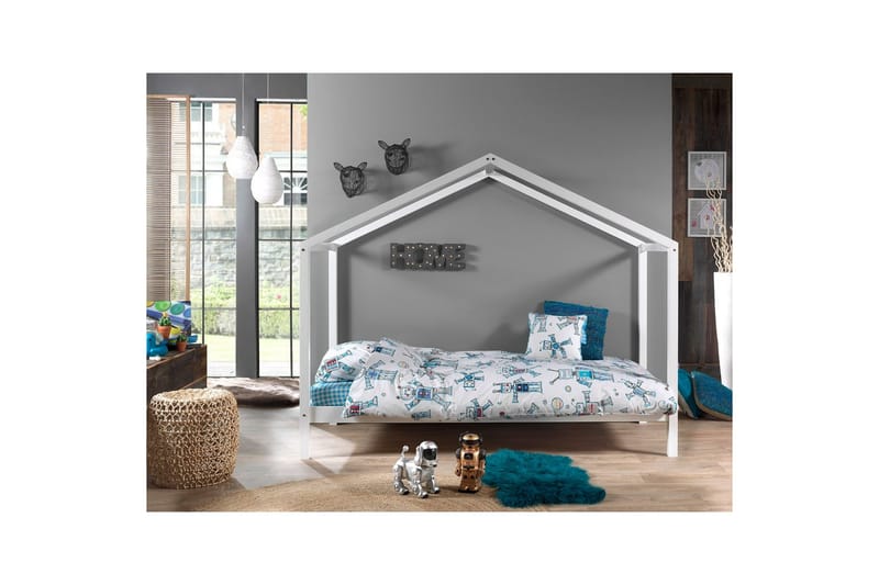 Loftsäng Dallas Vit 90x200 cm - Barn & bebis - Barnmöbler - Barnsäng & juniorsäng