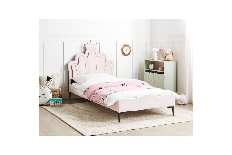 Barnsäng Rubian - Rosa, Svart - Barn & bebis - Barnmöbler - Barnsäng & juniorsäng