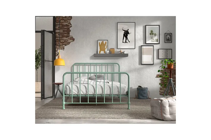 Säng Bronxx Olivgrön, 140 x 200 cm - Olivgrön, 140 x 200 cm - Barn & bebis - Barnmöbler - Barnsäng & juniorsäng