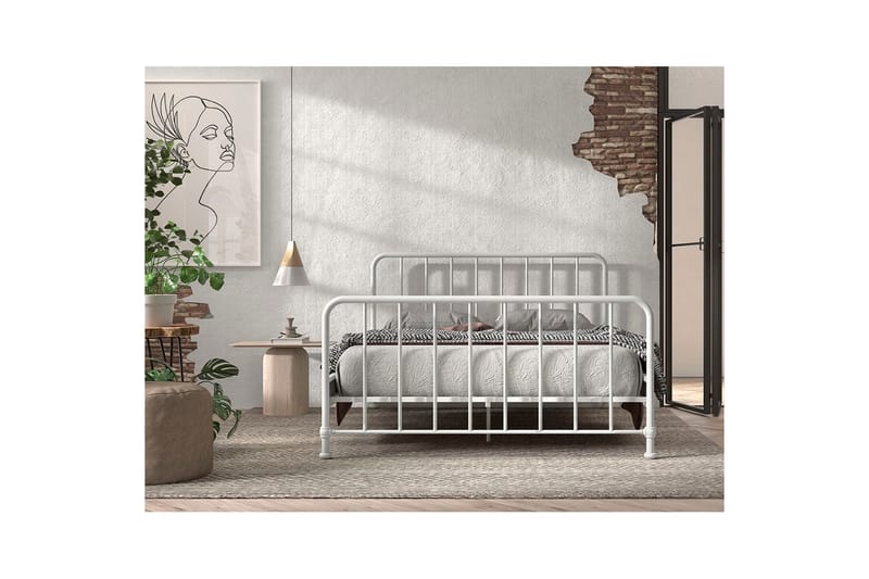 Säng Bronxx Vit, 160 x 200 cm - Vit, 160 x 200 cm - Barn & bebis - Barnmöbler - Barnsäng & juniorsäng