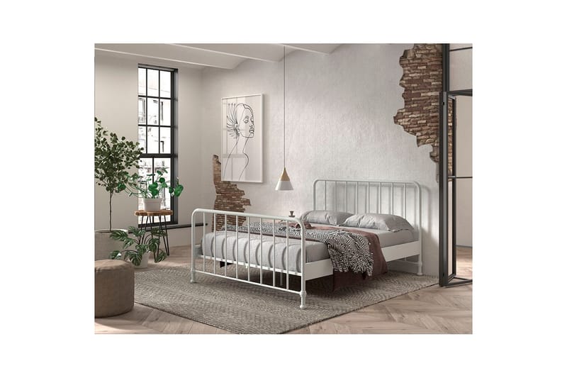 Säng Bronxx Vit, 160 x 200 cm - Vit, 160 x 200 cm - Barn & bebis - Barnmöbler - Barnsäng & juniorsäng