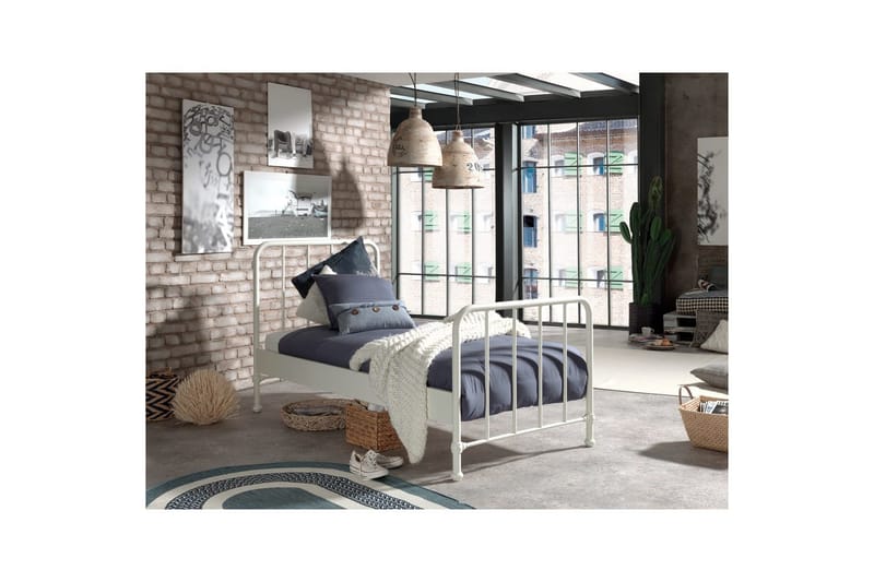 Säng Bronxx Vit, 90 x 200 cm - Vit, 90 x 200 cm - Barn & bebis - Barnmöbler - Barnsäng & juniorsäng