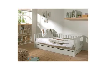 Säng Fritz med 1 Låda Vit - Vit - Barn & bebis - Barnmöbler - Barnsäng & juniorsäng