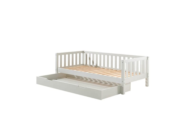 Säng Fritz med 1 Låda Vit - Vit - Barn & bebis - Barnmöbler - Barnsäng & juniorsäng