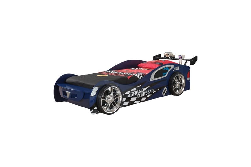 Säng Grand Turismo Blå 90x200 cm Med madrass - Med madrass - Barn & bebis - Barnmöbler - Barnsäng & juniorsäng