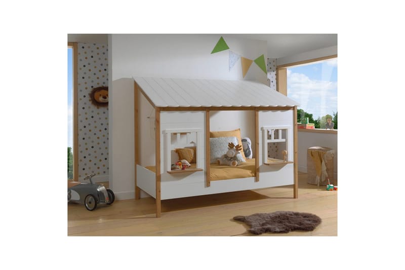 Säng Hussäng Brun - Brun - Barn & bebis - Barnmöbler - Barnsäng & juniorsäng - Hussäng