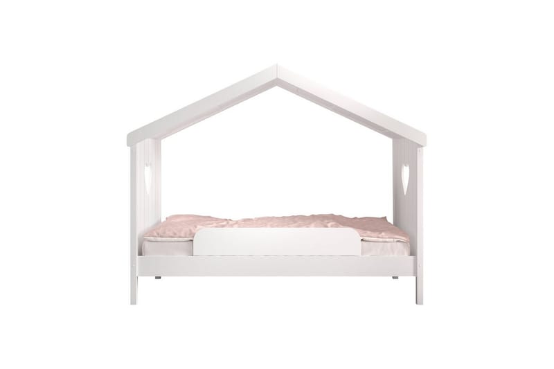 Säng med fallskydd Amori Vit - Barn & bebis - Barnmöbler - Barnsäng & juniorsäng - Hussäng
