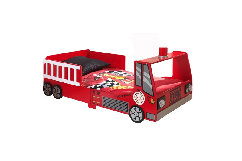 Säng med garderob Brandbil Röd 70x140 cm - Barn & bebis - Barnmöbler - Barnsäng & juniorsäng