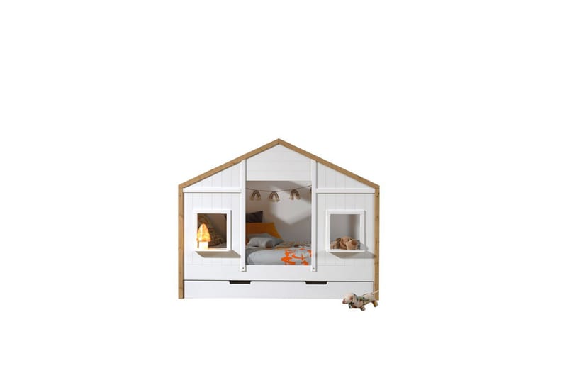 Säng med låda Babs 2 Windows - 2 Windows - Barn & bebis - Barnmöbler - Barnsäng & juniorsäng - Hussäng