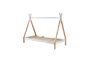 Säng med Lådtextilsats Tipi Vit - Vit - Barn & bebis - Barnmöbler - Barnsäng & juniorsäng - Hussäng