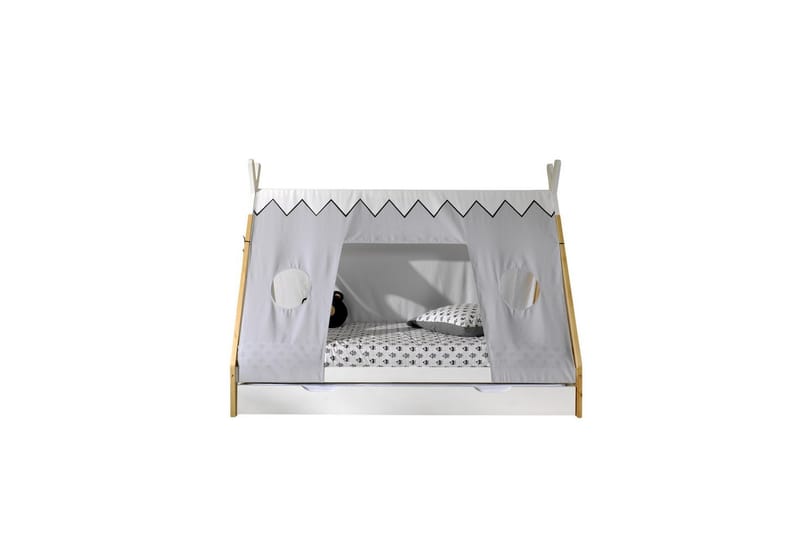 Säng med Lådtextilsats Tipi Vit - Vit - Barn & bebis - Barnmöbler - Barnsäng & juniorsäng - Hussäng