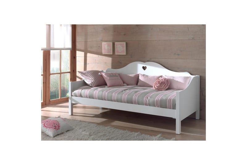 Säng med ribbotten låda Amori Vit - Barn & bebis - Barnmöbler - Barnsäng & juniorsäng