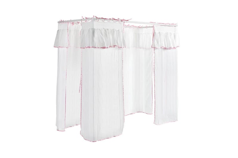 Säng med ribbotten textilset Amori Vit - Barn & bebis - Barnmöbler - Barnsäng & juniorsäng