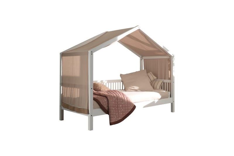 Säng med textil set Forrest Vit - Vit - Barn & bebis - Barnmöbler - Barnsäng & juniorsäng - Hussäng