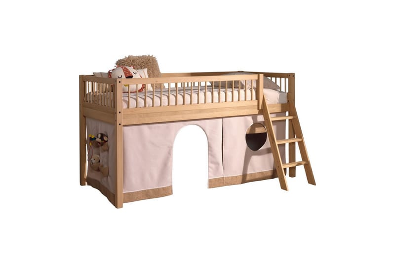 Säng med textil set mellansovare Forrest Ek - Ek - Barn & bebis - Barnmöbler - Barnsäng & juniorsäng - Hussäng
