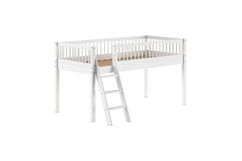 Säng med textil set mellansovare Forrest Vit - Vit - Barn & bebis - Barnmöbler - Barnsäng & juniorsäng - Hussäng