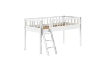 Säng med textil set mellansovare Forrest Vit - Vit - Barn & bebis - Barnmöbler - Barnsäng & juniorsäng - Hussäng