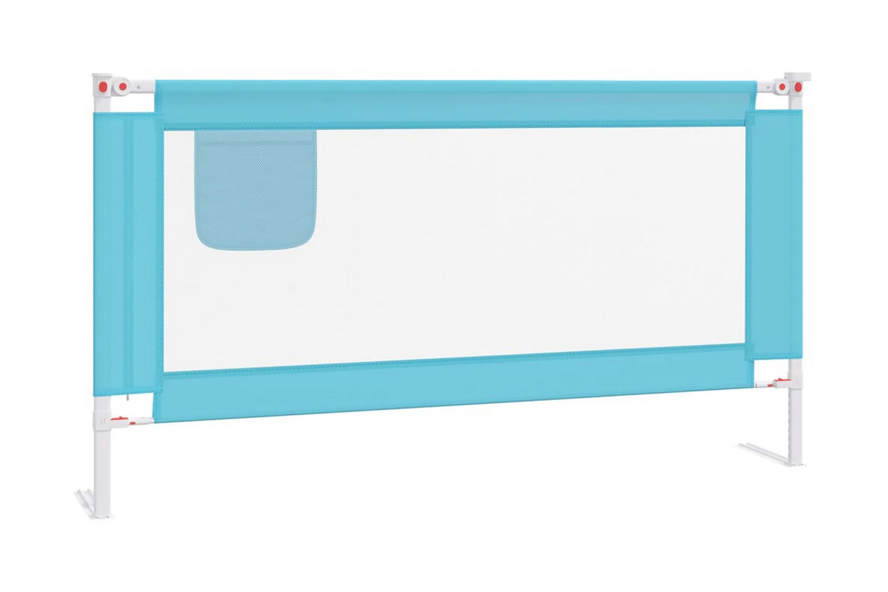 Sängskena för barn blå 160×25 cm tyg – Blå