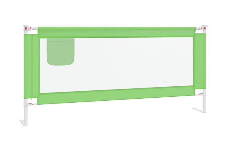 Sängskena för barn grön 200x25 cm tyg - Grön - Barnsäng & juniorsäng - Barnrum