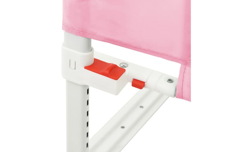 Sängskena för barn rosa 140x25 cm tyg - Rosa - Barnsäng & juniorsäng - Barnrum