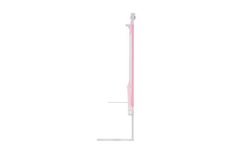 Sängskena för barn rosa 200x25 cm tyg - Rosa - Barn & bebis - Barnmöbler - Barnsäng & juniorsäng