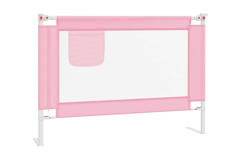 Sängskena för barn rosa 90x25 cm tyg - Rosa - Barnsäng & juniorsäng - Barnrum