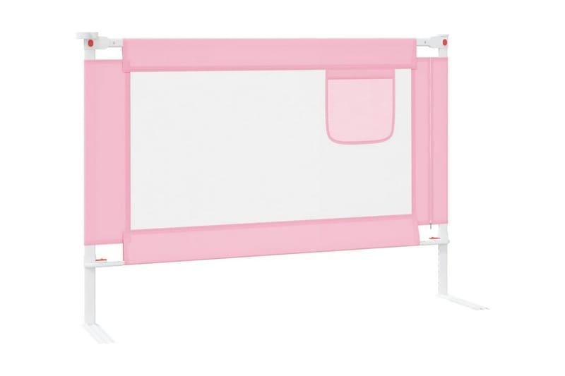 Sängskena för barn rosa 90x25 cm tyg - Rosa - Barnsäng & juniorsäng - Barnrum