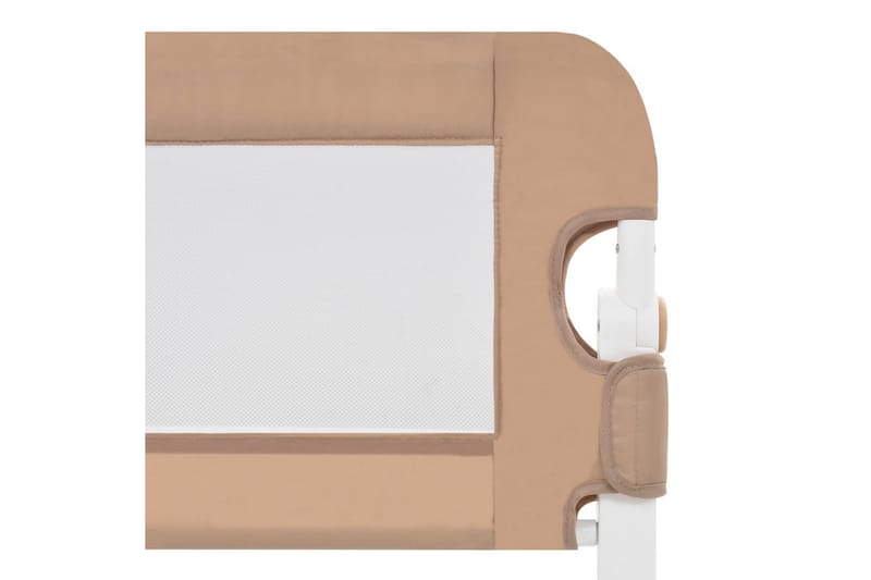 Sängskena för barn taupe 150x42 cm polyester - Brun - Barn & bebis - Barnmöbler - Barnsäng & juniorsäng