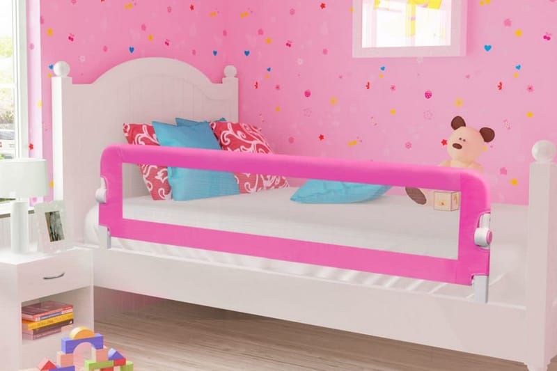 Sängskena för barnsäng 150x42 cm rosa - Rosa - Barnsäng & juniorsäng - Barnrum