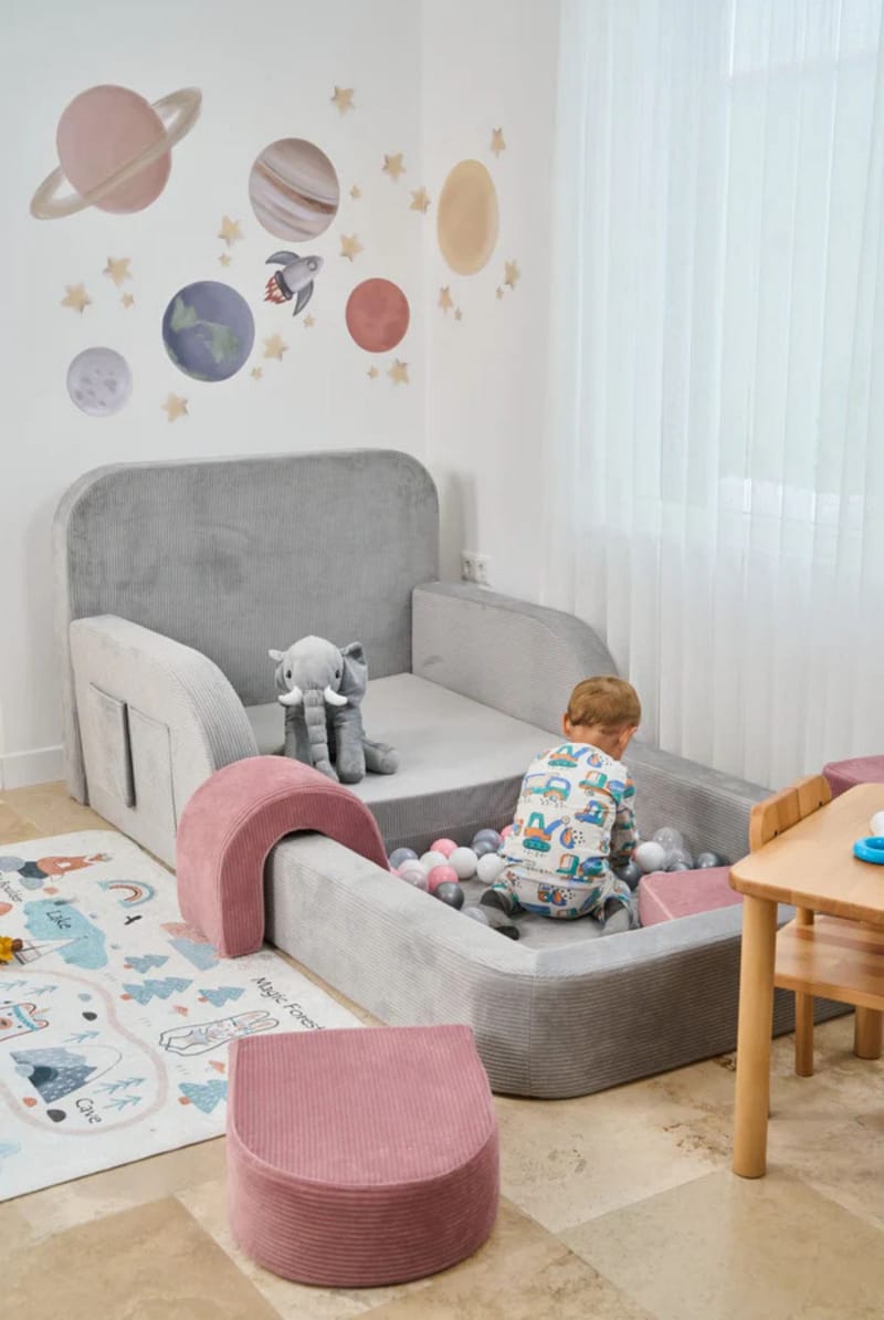 Selnor Barnsäng 90x90x210 cm - Grå - Barn & bebis - Barnmöbler - Barnsäng & juniorsäng