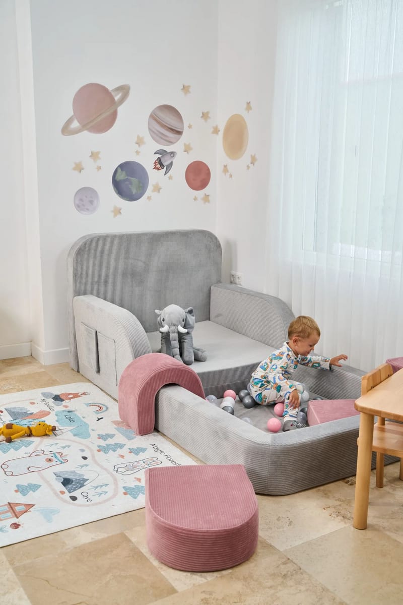 Selnor Barnsäng 90x90x210 cm - Grå - Barn & bebis - Barnmöbler - Barnsäng & juniorsäng