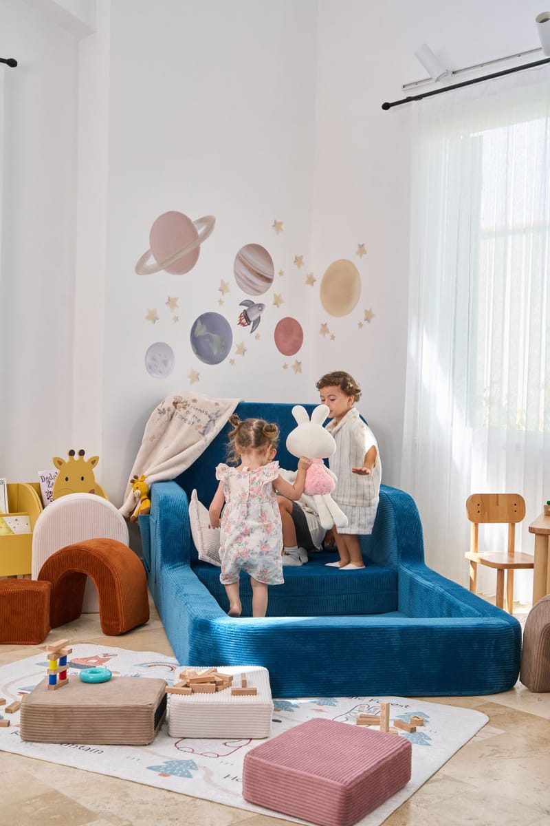 Selnor Barnsäng 90x90x210 cm - Indigo - Barn & bebis - Barnmöbler - Barnsäng & juniorsäng