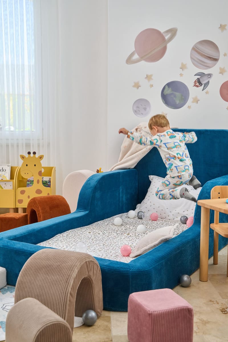 Selnor Barnsäng 90x90x210 cm - Indigo - Barn & bebis - Barnmöbler - Barnsäng & juniorsäng