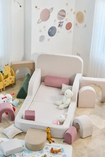 Selnor Barnsäng 90x90x210 cm - Kräm - Barn & bebis - Barnmöbler - Barnsäng & juniorsäng