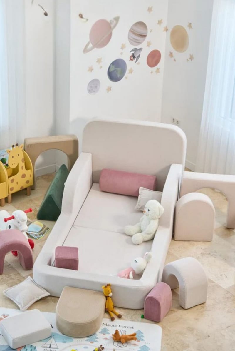 Selnor Barnsäng 90x90x210 cm - Kräm - Barn & bebis - Barnmöbler - Barnsäng & juniorsäng