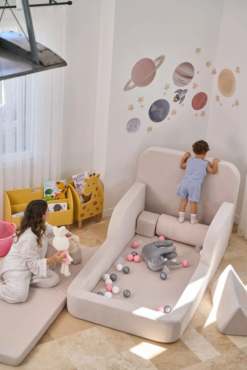 Selnor Barnsäng 90x90x210 cm - Kräm - Barn & bebis - Barnmöbler - Barnsäng & juniorsäng