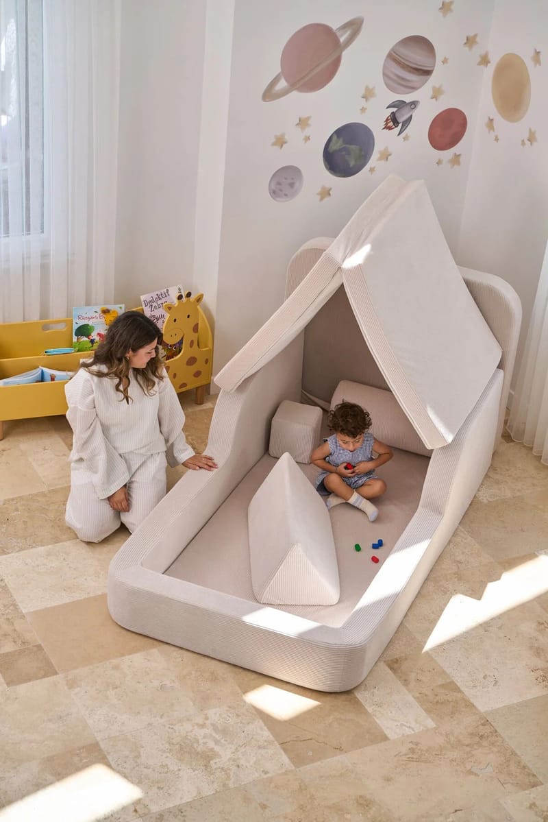 Selnor Barnsäng 90x90x210 cm - Kräm - Barn & bebis - Barnmöbler - Barnsäng & juniorsäng