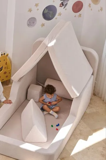 Selnor Barnsäng 90x90x210 cm - Kräm - Barn & bebis - Barnmöbler - Barnsäng & juniorsäng