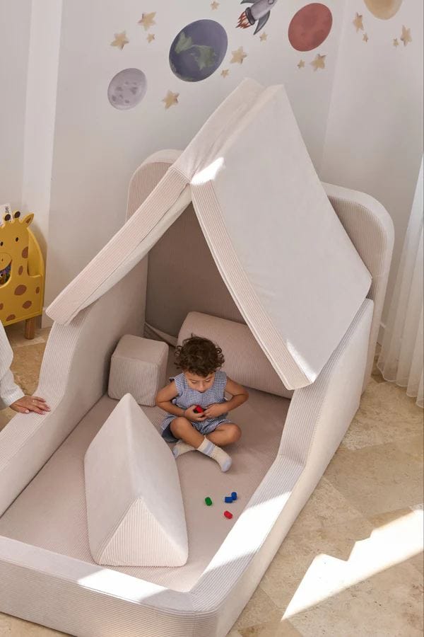 Selnor Barnsäng 90x90x210 cm - Kräm - Barn & bebis - Barnmöbler - Barnsäng & juniorsäng